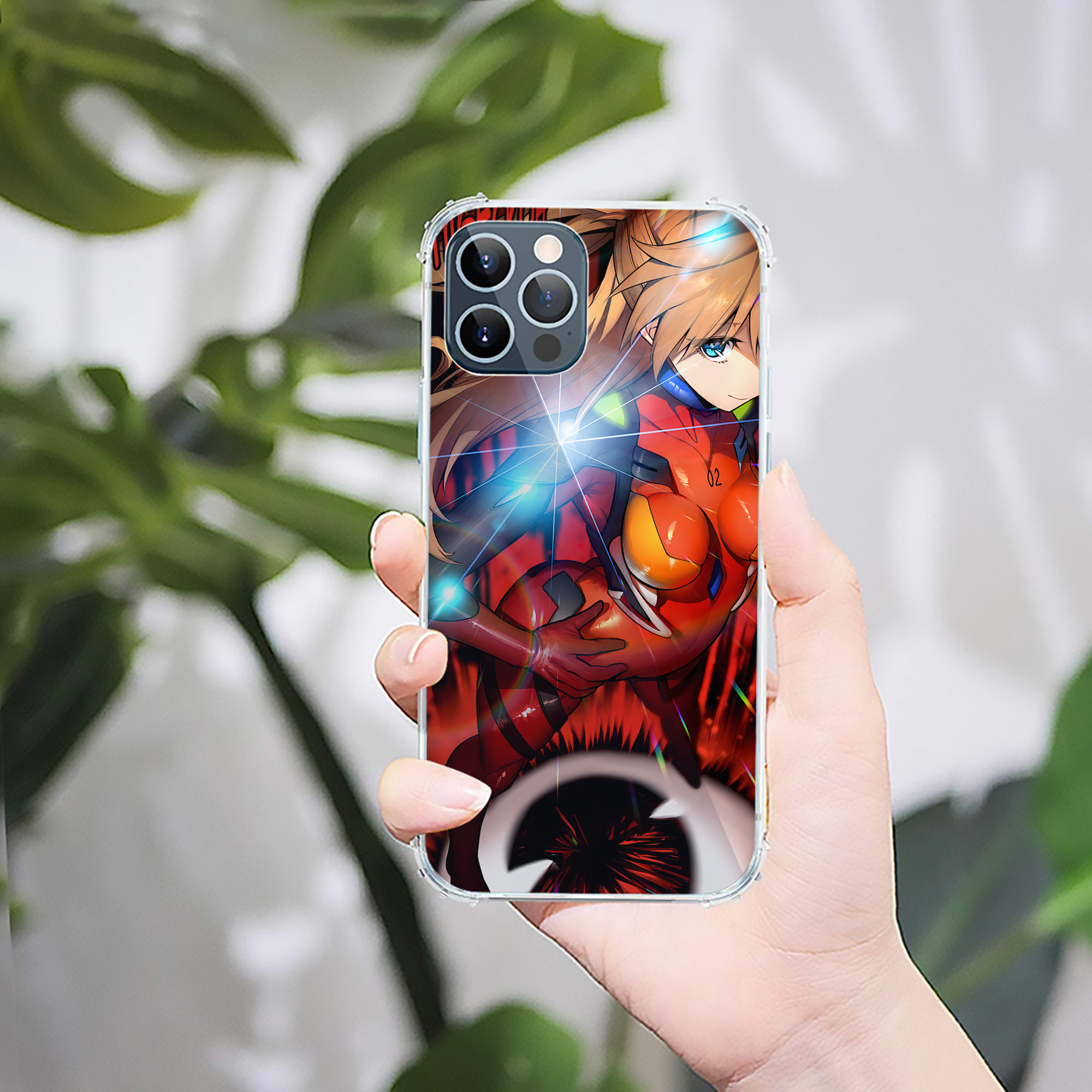 （画像用） EVA 新世紀エヴァンゲリオン 【iPhone 12シリーズ対応】透明スマホケース（クリアソフトケース）